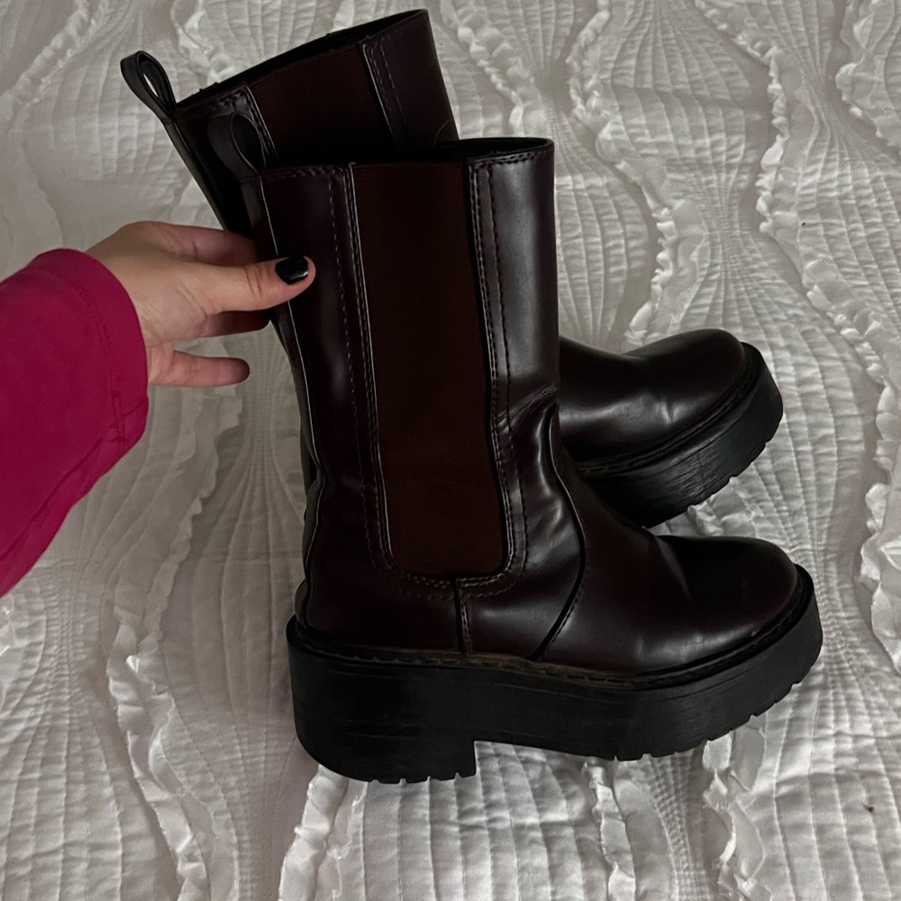 Brown Soda Boots 2.0 inch platform
